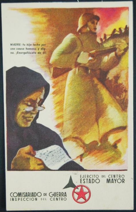 República/ Tarjeta Postal de Campaña, 1938